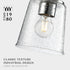 6"x6"x7.5" 15"-72" E26 Modern Bubble Glass Pendant Light, Rain-Drop Glass Hanging Fixture with Chrome Finish Base