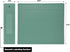 Carstens 4-Inch Heavy Duty 3-Ring Binder, Mint, Waterproof Cover, Holds 600 US Letter Sheets