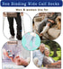 Aisesine 2 Walking Boot Sock Replacement Extra-Wide Knee High Socks for Foot Brace,Fracture Boot Men & Women Pairs