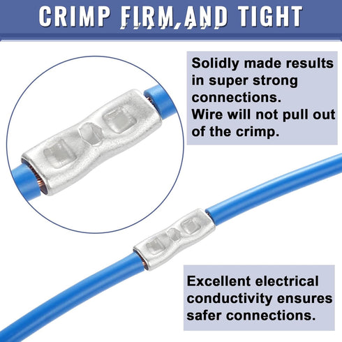 460PCS Non Insulated Butt Connectors Kit, Sopoby Butt Splice Connectors, 24-8 Gauge Uninsulated Wire Connectors