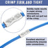 460PCS Non Insulated Butt Connectors Kit, Sopoby Butt Splice Connectors, 24-8 Gauge Uninsulated Wire Connectors