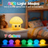 Gusweet 7 Dimmable Cute Mushroom Lamp, Tap-to-Glow Squishy Silicone Lamp with Colors & Eye-Caring Warm Light