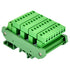 Slim DIN Rail Mount 10A/300V Pluggable Screw Terminal Block Distribution Module (5x8 Position)