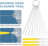 Gatuida Shower Head Cleaner, Small Gaps Hole Anti-Clogging Brush, Shower Nozzle Clog Removal Picks, 20PCS