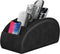 KENOBEE Large Remote Control Holder, 5 Compartments, Anti-slip Desktop Caddy for Phone, Office Supplies, Black