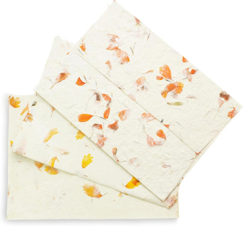 Kathmandu Valley Co. 5x7 inch Handmade Lokta Paper Envelopes for Wedding Invitations, Pack of 25