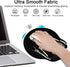 Britimes Ergonomic Mouse Pad with Wrist Support, Black Human Skeleton Skull Non-Slip Base for Home Office Gaming