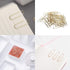 KIDMEN Rosegold Kit, Set of 226pcs Binder Clips, Paper Clips, Push Pins