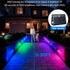 2 Pack Ip67 Motion Sensor Solar Step Lights, Waterproof Outdoor Stair Light,Warm White/Rgb Colors & Double-Sided