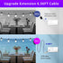 VOLIVO Bluetooth Outdoor Christmas Lights, 31.2ft Smart App Control, ICRGB Color Changing String Lights, 25 Dimmable