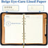 SAYEEC A5 Executive Conference Folder Zipped Portfolio Binder Faux Leather Padfolio with Calculator and Loose Leaf Paper