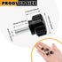 Hotop Black(20 Pieces,M4 10 mm) Threaded Knurled Thumbscrew Monitor Mount Screws on Knobs Monitor Screws Carbon Steel