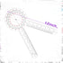 12 Inch Goniometer Transparent Orthopedic Angle Ruler Plastic Goniometer 360 Degree for Body Measuring Tape Goniometer Protractor Ruler (6 Pieces)