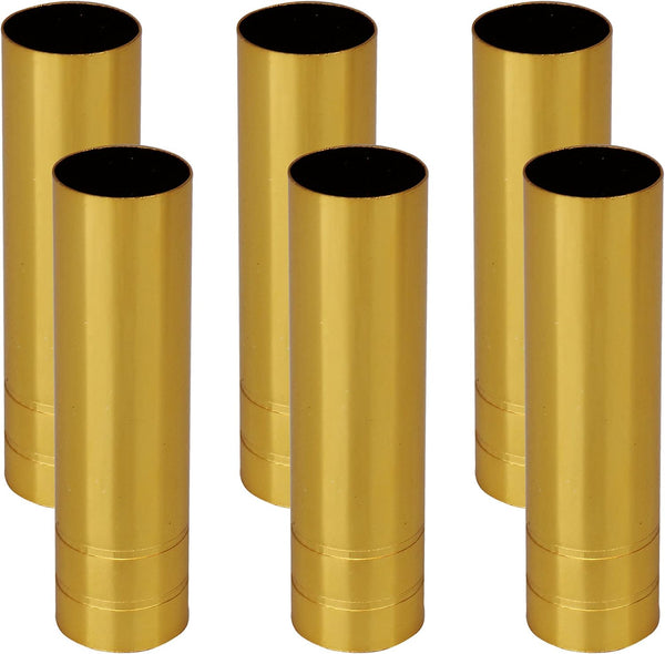 Generic 6PCS Gold Metal Chandelier Candle Light Cover Sleeves Replacement Part Chandelier Cover