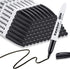 Dry Erase Markers Chisel Tip Black, 72 Pack Low-Odor White Board Markers for Office and School Supplies