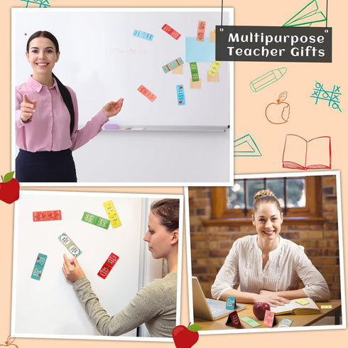 Zonon Teacher Bookmarks, Magnetic Bookmarks for Women, Teacher Appreciation Gifts in Bulk, 72 Pcs Page Clips