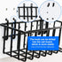 Pegboard Baskets Accessories for Storing Items Not Easy to Hang on Pegboard - 4 Pcs (Black Light-Duty)