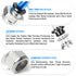 TAILONZ PNEUMATIC Male Straight 1/4 Inch Tube OD x 1/2 Inch NPT Thread Push to Connect Fittings (Pack of 10)