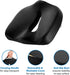 Tailbone Mount-It! Office Seat Cushion, Premium Comfort Chair Lumbar Support, Memory Foam, Gel Filling, Ergonomic