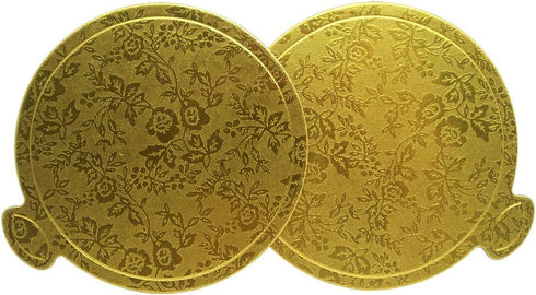 3-1/2" (9 cm) Round Mini Single Portion Cake Board, Cardboard Cake Base (Gold), 100 pcs