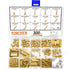 M2.5 Male Female Brass Hex Spacers & Standoffs - 300pcs Motherboard Standoffs and Screws Nuts Assortment Kit