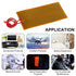 15pcs 45mmx100mm Film Heater Plate Adhesive Pad, PI Heating Elements Film 24V 30W Strip Heater