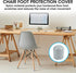 weigongr 7/8 Inch 12Pcs Folding Chair Leg Caps, Plastic Chair Leg Caps Heavy Duty Chair Caps for Legs Glides Round