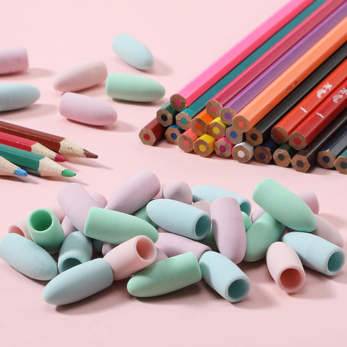 Mr. Pen Pencil Erasers Toppers, 120 Pack, Pastel Colors for Pencils, Pencil Cap Erasers, Eraser Tops