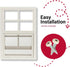 12x18 (1-Pack) Shed Windows | Sliding Windows with Tempered Glass & Screens | Flush Mount, White Aluminum Frames