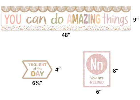 Teacher Created Resources Terrazzo Tones Bulletin Board - Alphabet Affirmations (TCR7202)
