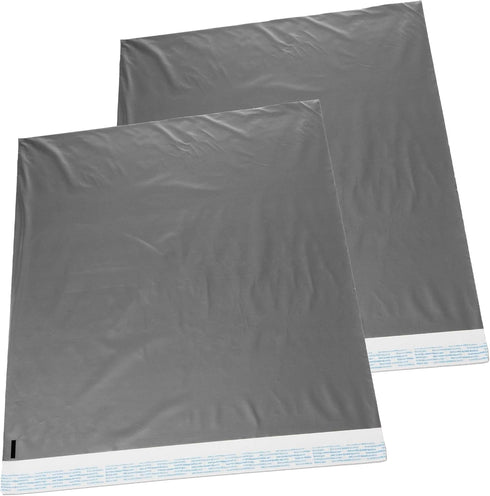 Redcats Jumbo Self-Seal Poly Mailer Bags 22x28 Inch 2 Pack Silver, 2.5 Mil