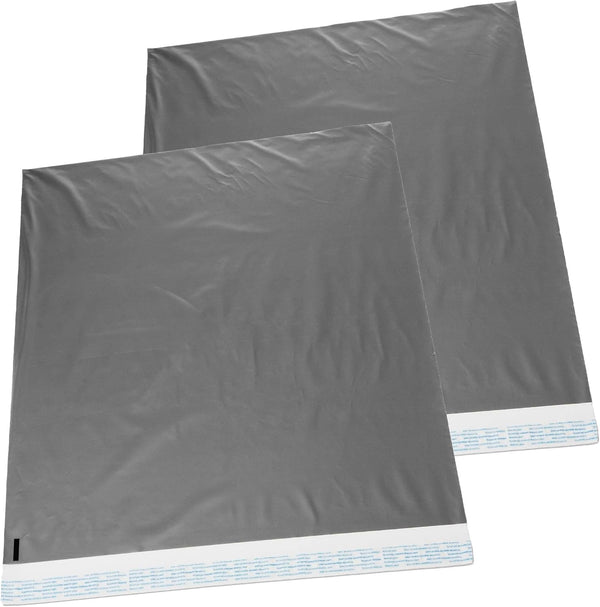 Redcats Jumbo Self-Seal Poly Mailer Bags 22x28 Inch 2 Pack Silver, 2.5 Mil