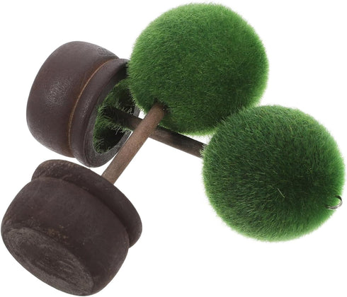 2pcs Artificial Mini Plants Greenery Potted Balls Elegant Table Photo Holders for