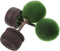 2pcs Artificial Mini Plants Greenery Potted Balls Elegant Table Photo Holders for