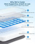 Yalfero Tailbone Gel Enhanced Travel Airplane Seat Cushion for Long Flights, Waterproof Stadium Portable Memory Foam
