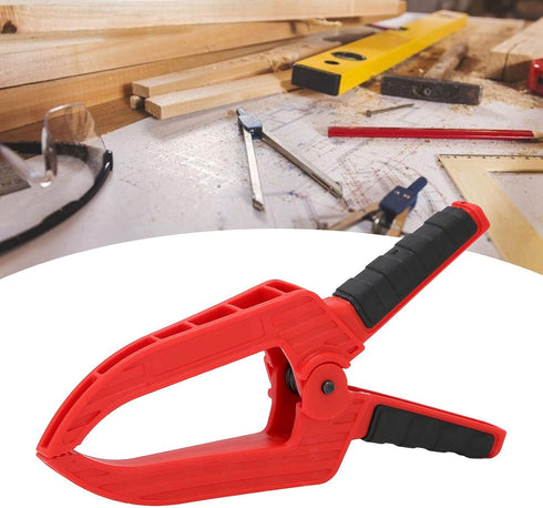 Woodworking Clamp, Spring Clamp with Long Flat Nose Plastic Fixing Clamp, 3 inch opening