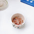 Ceramic Paper Clip Holder, Gold Line Dispenser, Cute Terrazzo Marble Pattern Office Binder Clip Holder