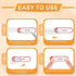 VisgDesg 560PCS Labels for Kids Stuff Daycare, Waterproof Baby Bottle Labels, Name Label, Self-Laminating Write-on Tag