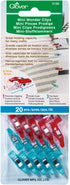 Clover Mini Wonder Clips - Red & Blue/20 pcs.