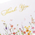 50 4x6 300gsm Crisky Floral Wildflower Thank You Cards with Envelopes, Sealing Matching Stickers, Blank Cards