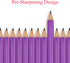 Outus 72 Pcs Golf Pencils - Half Pencils with Eraser for Baby Shower, Bridal Shower, Wedding, School, Office