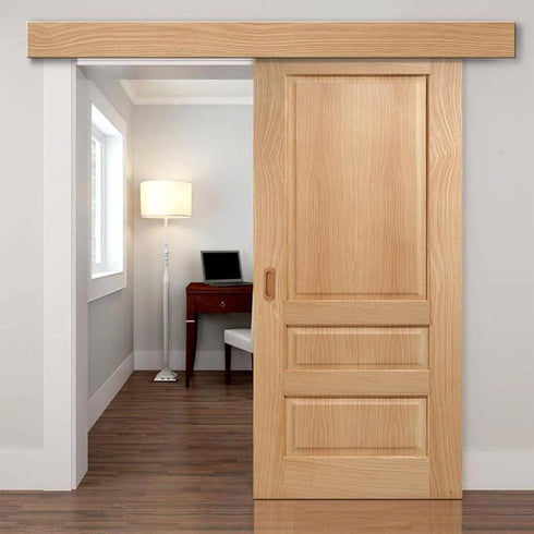 2PCS Oval Wood Recessed Concealed Handle, Sliding Door Handle Wood Cabinet Pulls for Barn Bypass Door