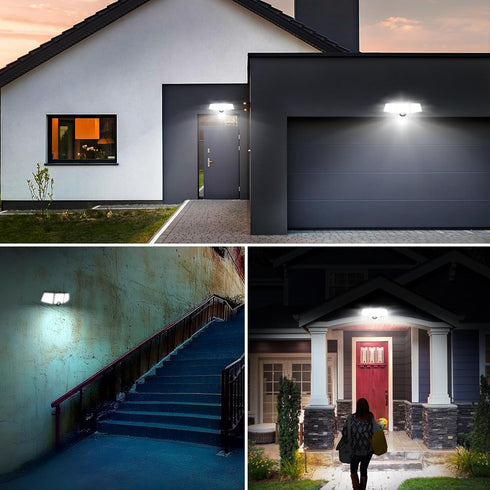 WL5000 3 270 IP65 Lepro Solar Lights for Outside, Motion Activated Security Lights, Separate Solar Panel, Adjustable
