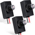 3 Pieces Dusk to Dawn Sensor for Outdoor Lighting, 100-277v Photocell Photo Eye Sensor for Most Outdoor Lamp Fixtures