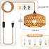 SHIWEIDA 15ft 15FT Industrial Pendant Light Cord -Plug in Hanging Light Fixture, Farmhouse Pendant Lamp Lights