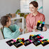 57Pcs Set QOUBAI Alphabet Number Bulletin Board Crayon Letters Number Colors Shapes Poster Back to School Wall