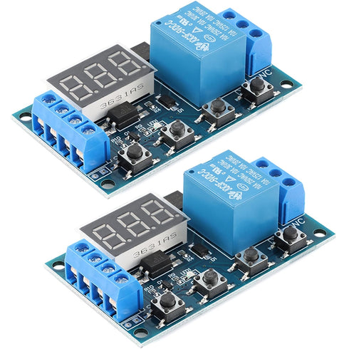 HW-521B 1-Channel Timer Relay Module: Delay DC 6-30V Power Off Disconnect Trigger with LED Display