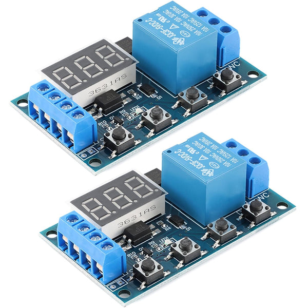 HW-521B 1-Channel Timer Relay Module: Delay DC 6-30V Power Off Disconnect Trigger with LED Display