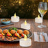 24 Pack Flameless Tealight Candles: Battery-Powered Tea Light Candles, Bright Flickering Electric Tealights for