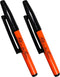 Rite in the Rain All-Weather RevMark Pen, Orange 2-Pack, Black 0.9mm Ink (No. OR91)